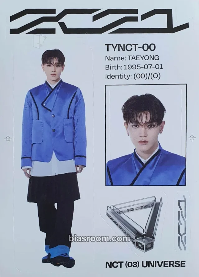 NCT - Taeyong - Universe Album album inclusion photobook version sticker sheet