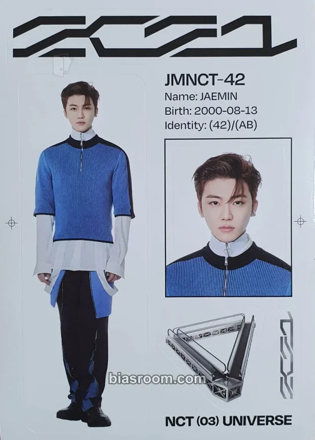 NCT - Jaemin - Universe Album album inclusion photobook version sticker sheet