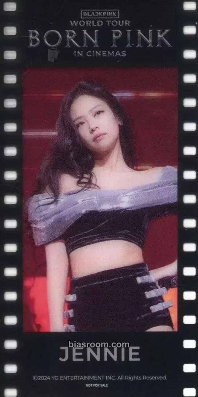 BLACKPINK - Jennie - Born Pink In Cinemas Event film strip entrance / attendance benefit