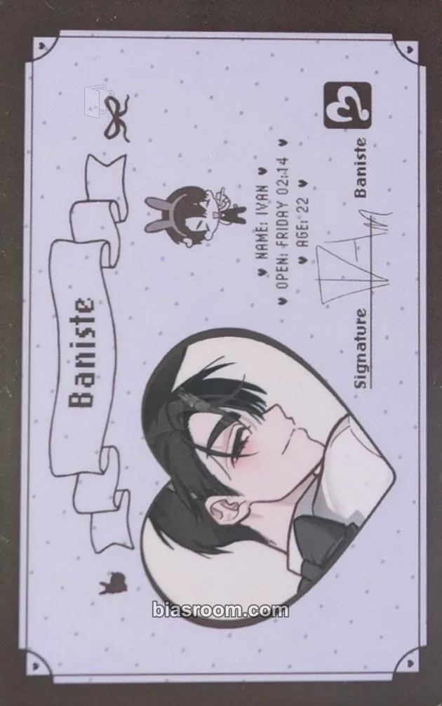 Ivan Alien Stage Baniste Cafe Photocard - ALIEN STAGE - ALIEN STAGE K-pop photocard