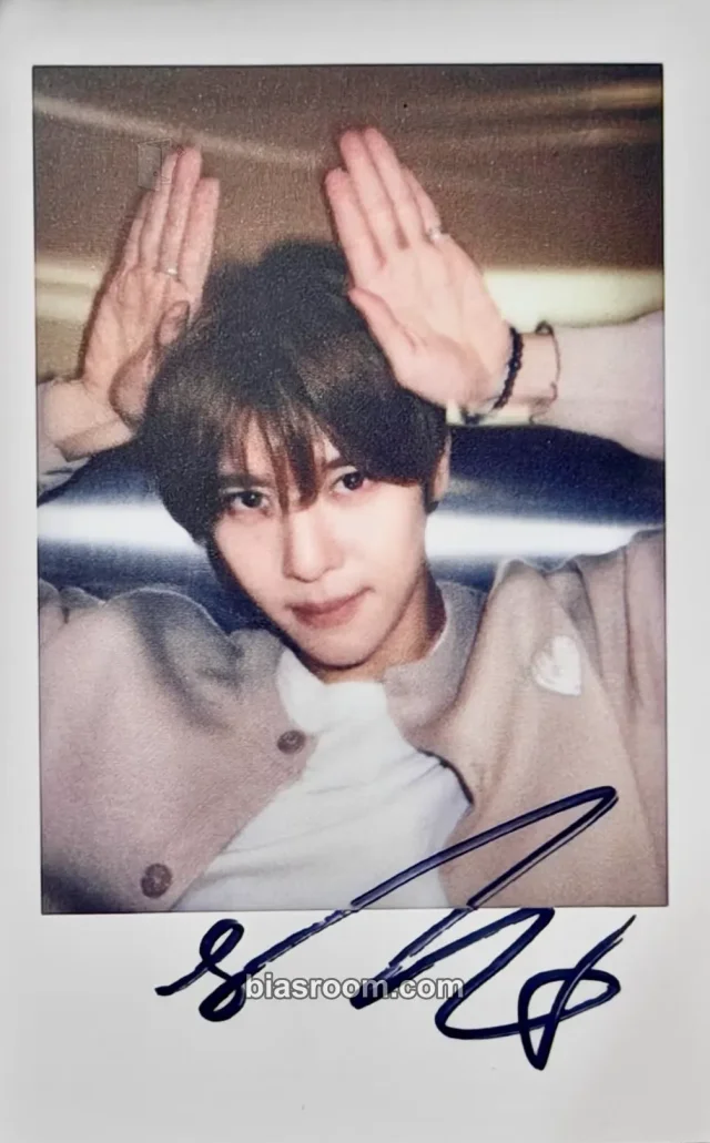 NCT WISH - Sion - COLOR Album popmerch round 3 video call (fancall) polaroid printed signature