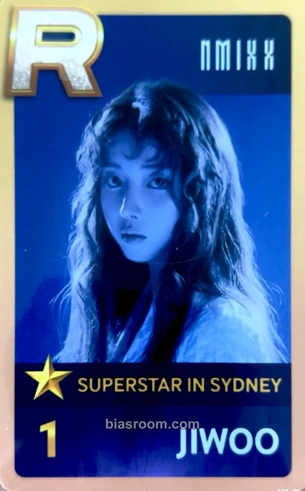 Jiwoo SuperStar Events Photocard - NMIXX - NMIXX K-pop photocard