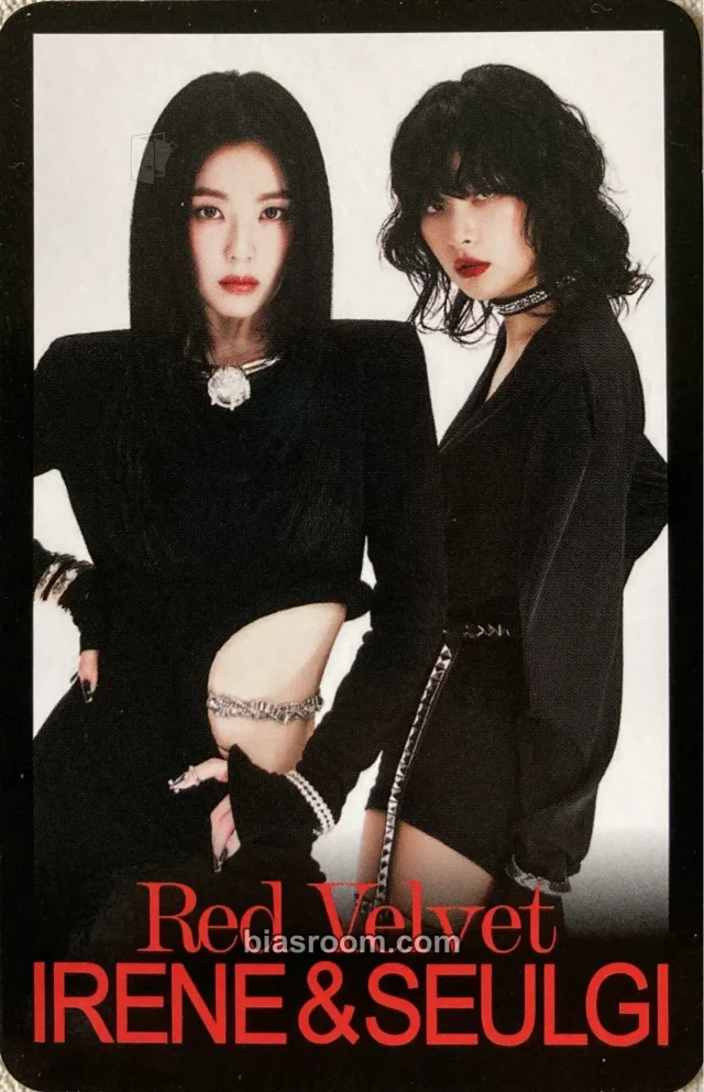 Red Velvet - Irene & Seulgi - Tilt Album merch photocard concept photocard trading card