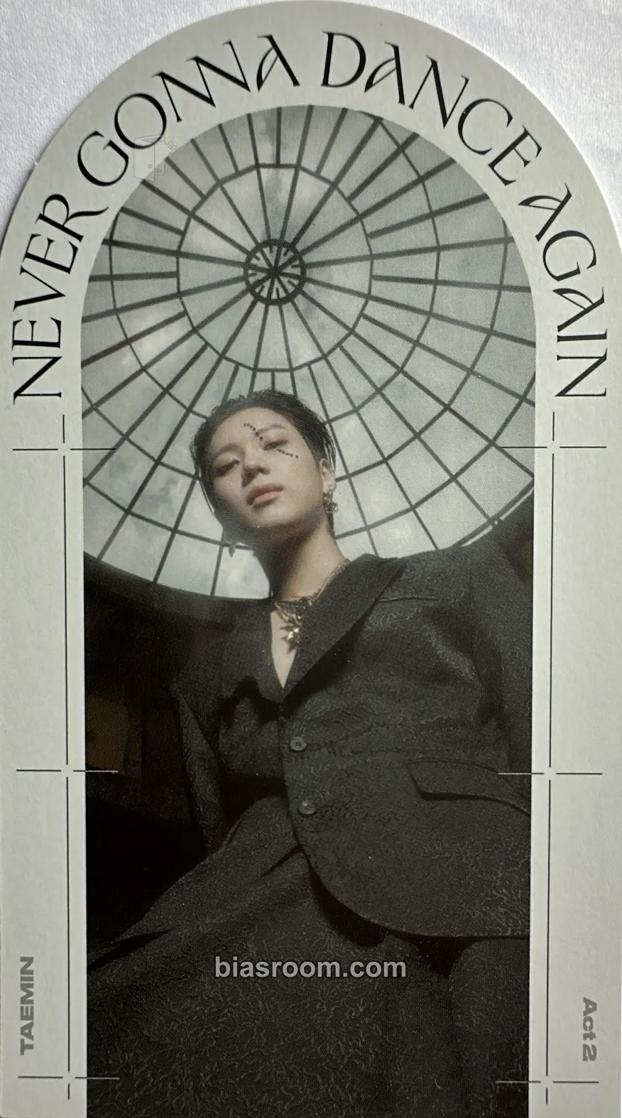 Taemin Never Gonna Dance Again: Act 2 - The 3rd Album Photocard - Taemin K-pop photocard