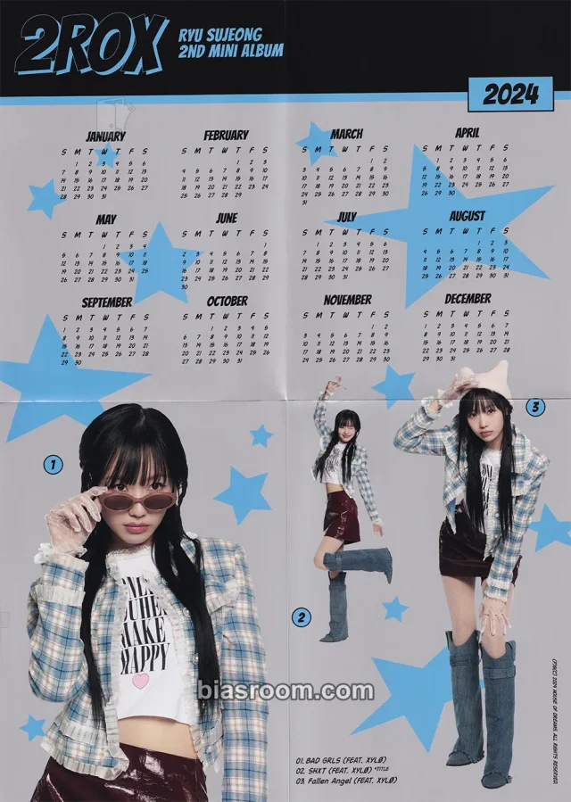 Ryu Sujeong - Sujeong - 2ROX Album album inclusion poster calendar shxt version