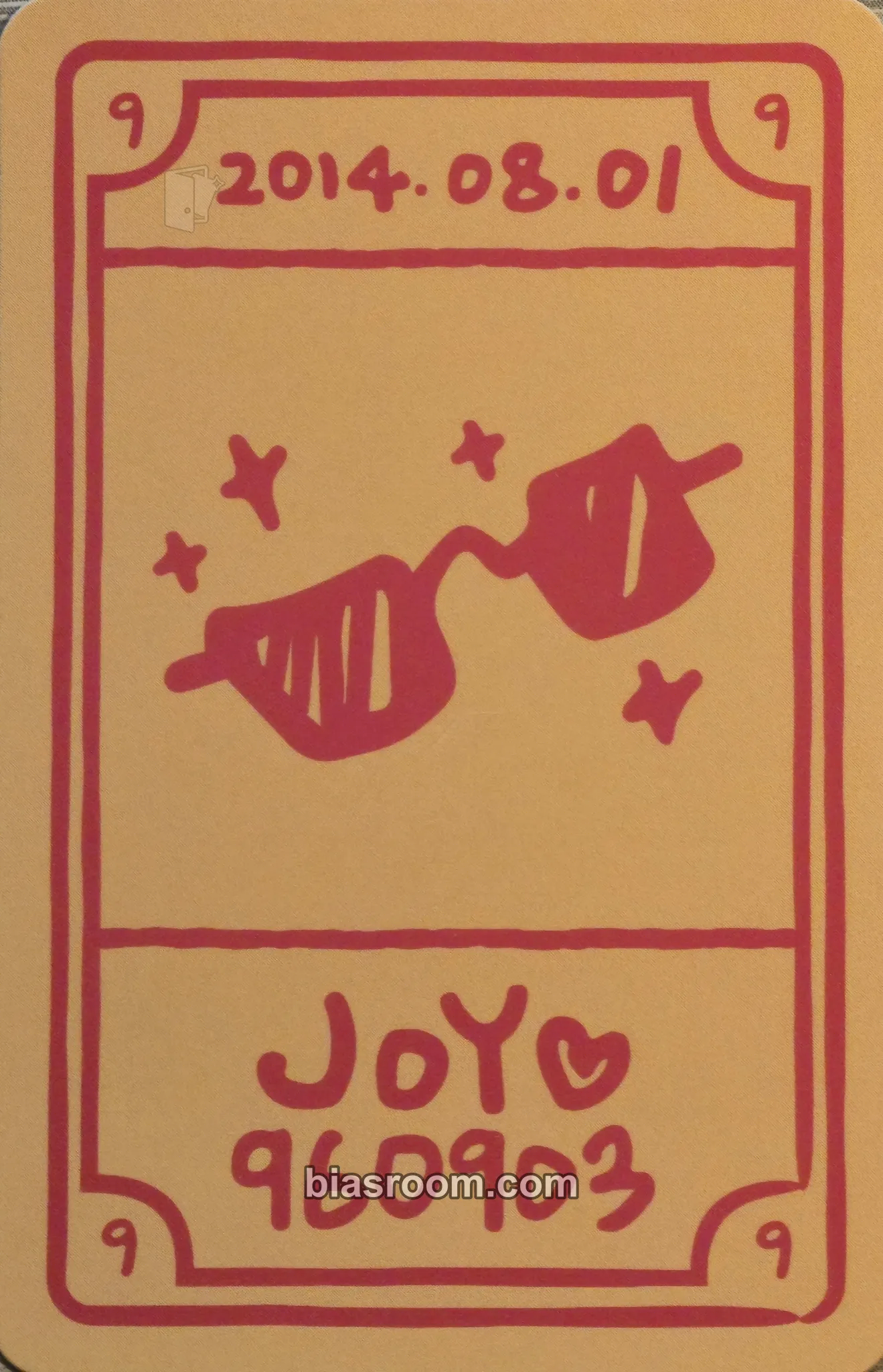Joy 9th Anniversary Photocard - Red Velvet - Red Velvet K-pop photocard