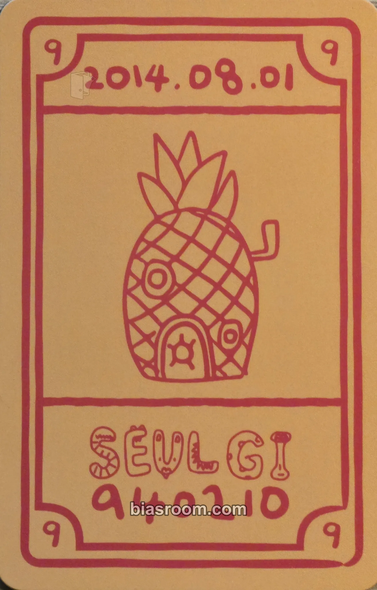 Seulgi 9th Anniversary Photocard - Red Velvet - Red Velvet K-pop photocard