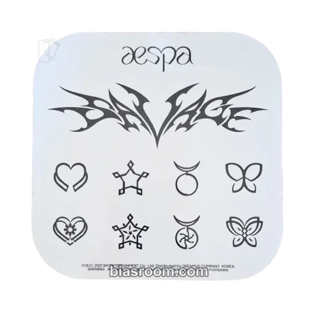 aespa - Savage Album album inclusion sticker P.O.S. version