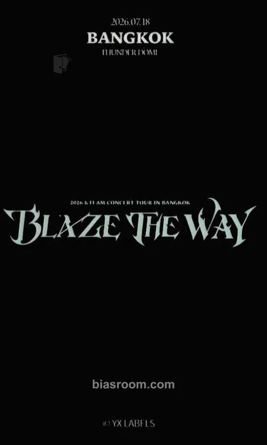 Maki 2026 &TEAM CONCERT TOUR 'BLAZE THE WAY' Photocard - &TEAM