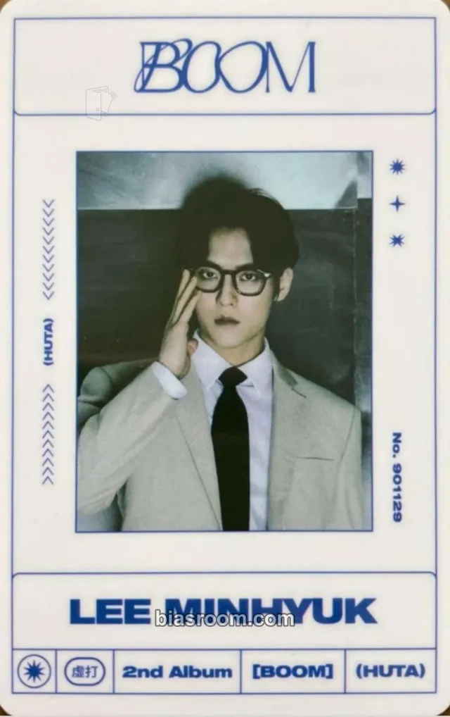BTOB - Minhyuk - BOOM (Minhyuk Solo) Album pob (pre-order benefit) id card