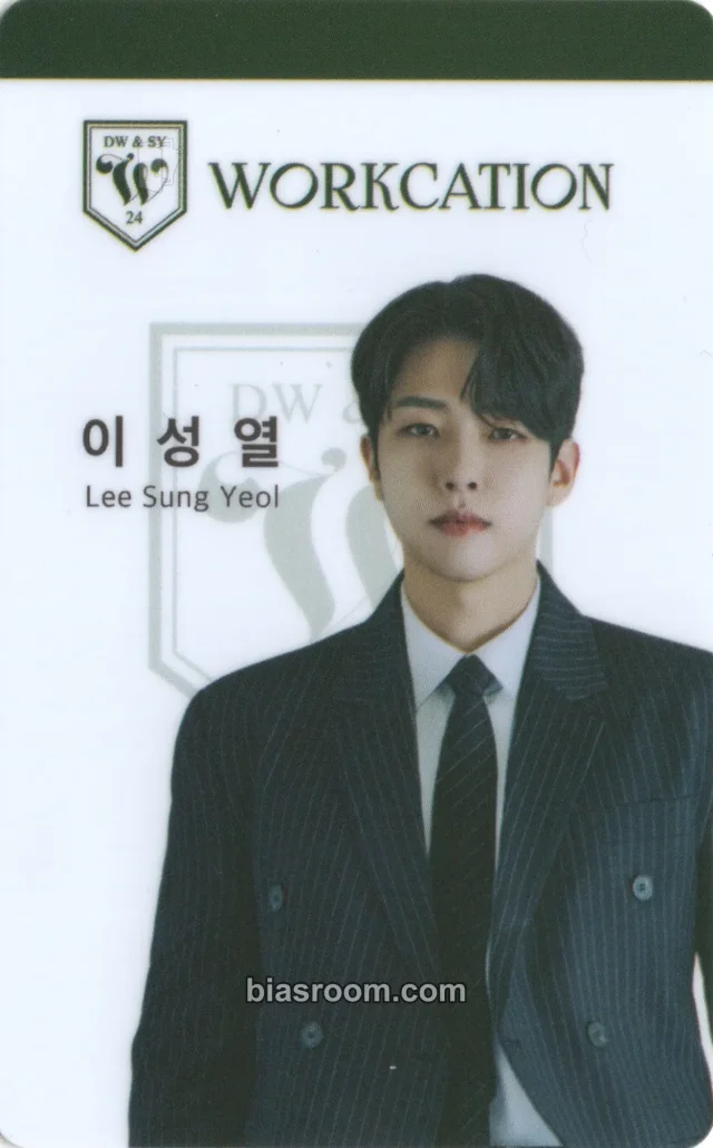 INFINITE - Sungyeol - INFINITE Dongwoo & Sungyeol <Workcation> Fanmeeting Tour Event entrance / attendance benefit pvc card id card