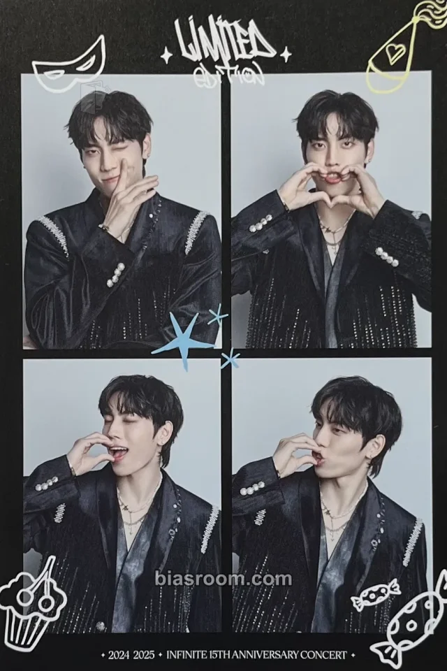 INFINITE - Dongwoo - Limited Edition (15th anniversary concert) Event 4 cut photo photo print merch