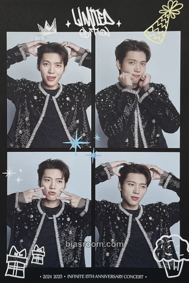 INFINITE - Woohyun - Limited Edition (15th anniversary concert) Event 4 cut photo photo print merch