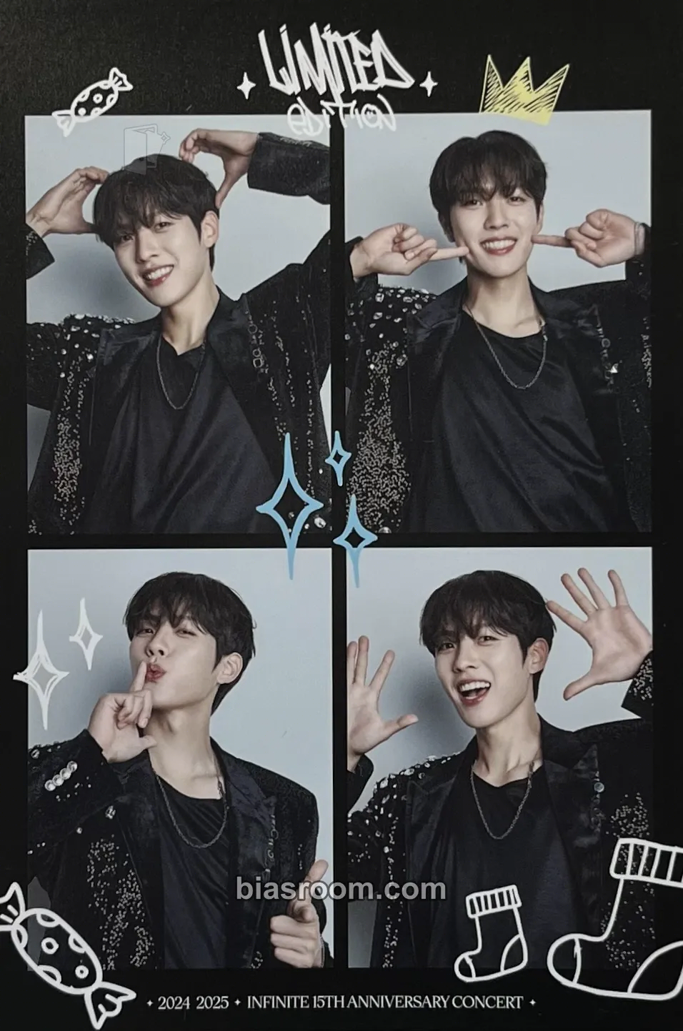 Sungyeol Limited Edition (15th anniversary concert) Photocard - INFINITE - INFINITE K-pop photocard