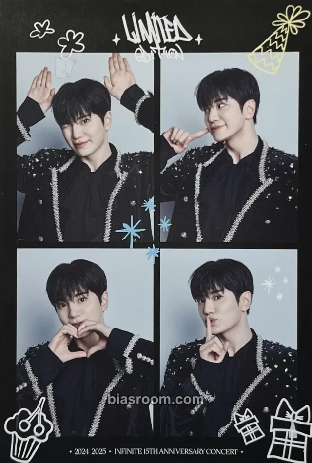 INFINITE - Sungjong - Limited Edition (15th anniversary concert) Event 4 cut photo photo print merch