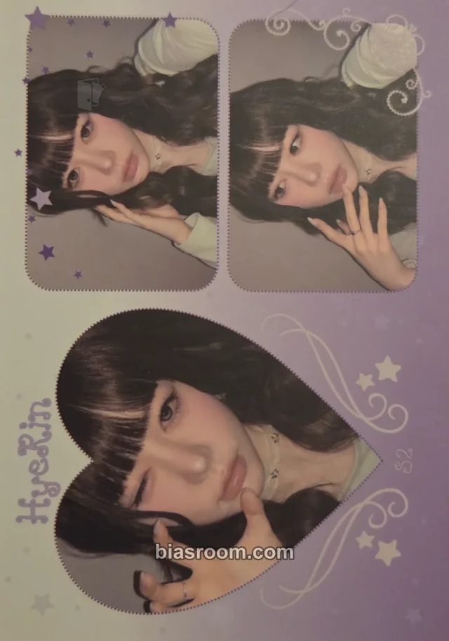tripleS - Hyerin - LOVE&POP pt.1 Album blooming flower version postcard album inclusion