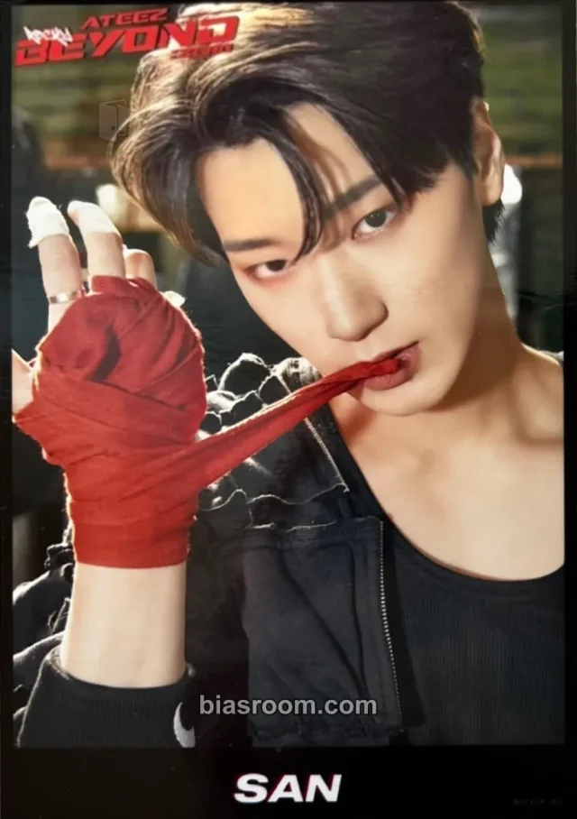 ATEEZ - San - BEYOND : ZERO Album B version photo print purchase benefit tower records japan