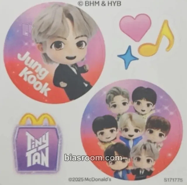 BTS - Jungkook - McDonald's Other sticker sheet tinytan mcdonald's
