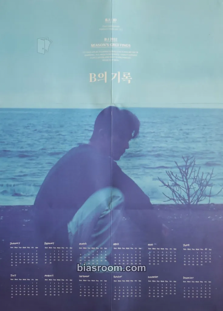 B.I 2021 Seasons Greetings - B의 기록 Photocard - B.I K-pop photocard