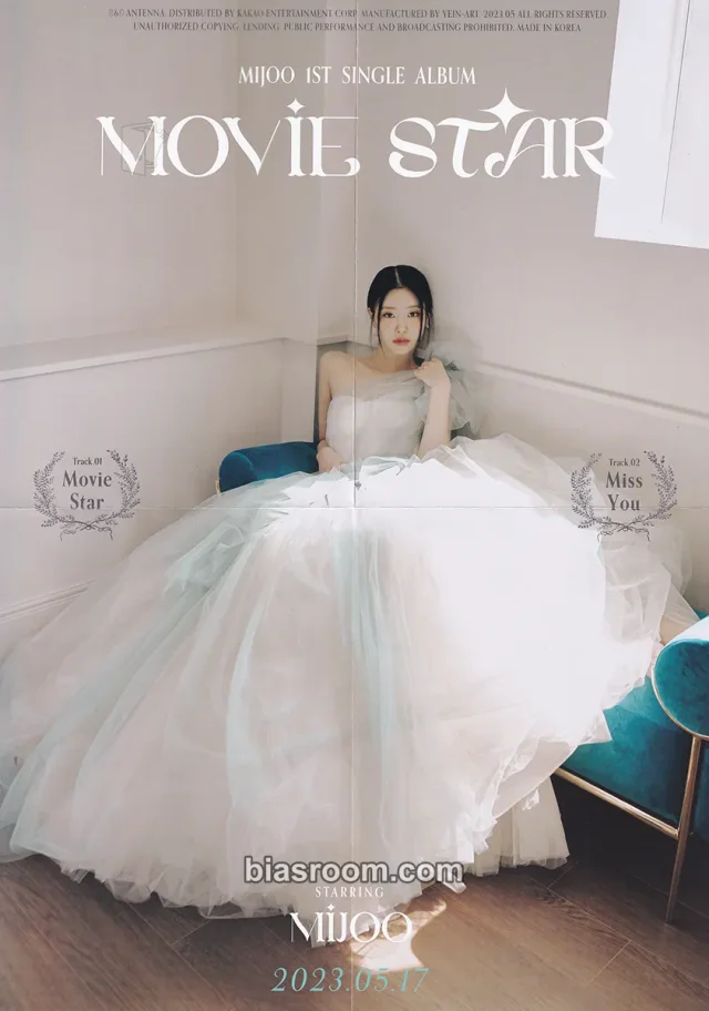Mijoo - Mijoo - Movie Star Album album inclusion poster double-sided modern version