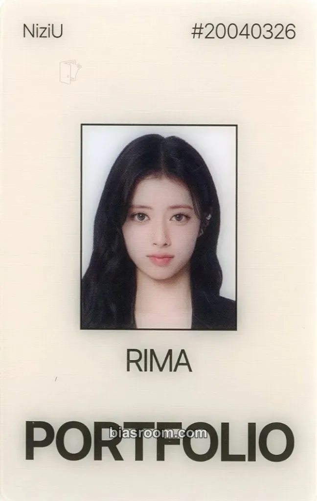 Rima Portfolio Photocard - NiziU - NiziU K-pop photocard