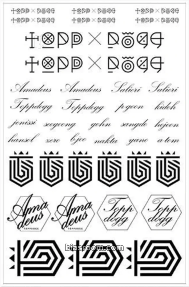 XENO-T - Amadeus Album sticker sheet merch