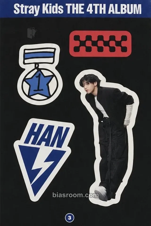 Stray Kids - HAN - KARMA Album merch pop-up sticker set sticker sheet