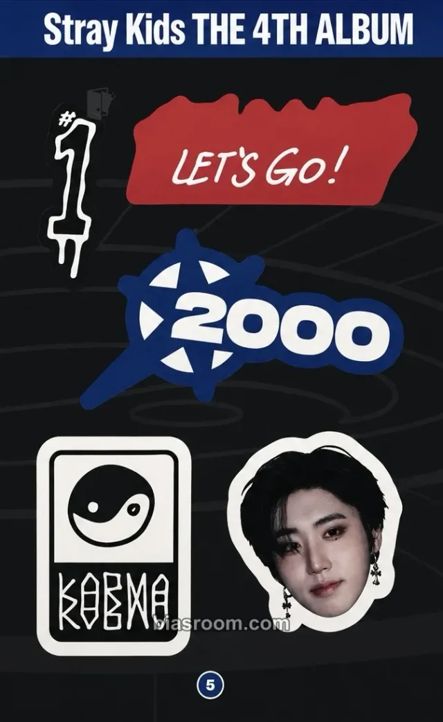 Stray Kids - HAN - KARMA Album sticker set sticker sheet pop-up merch
