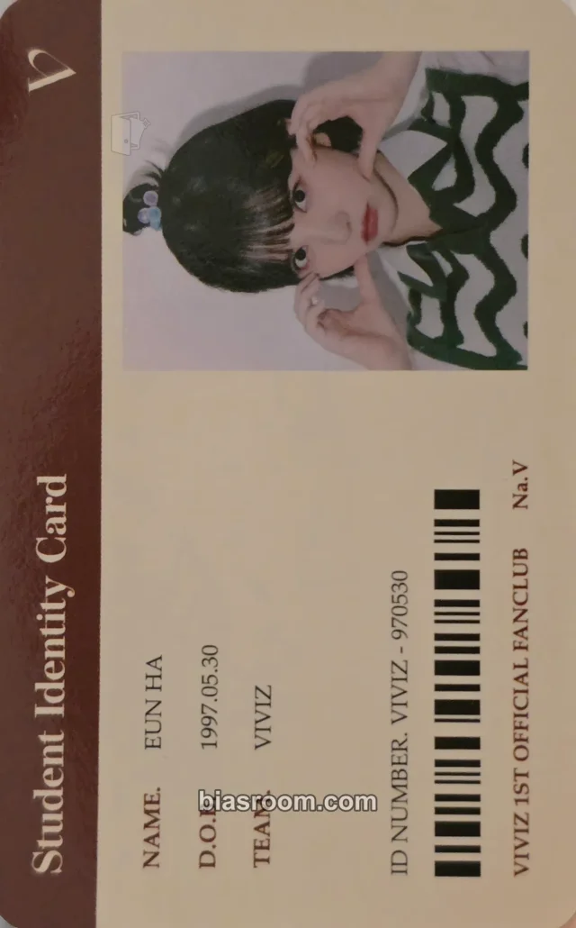 VIVIZ - Eunha - 1st Official Fanclub Na.V Kit Other fanclub/membership id card