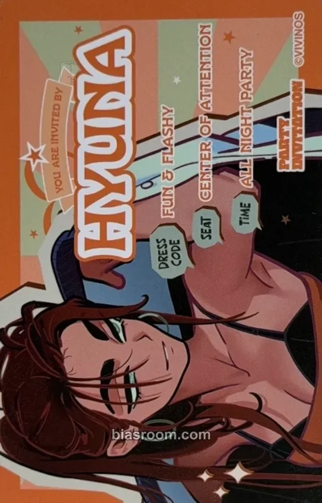 ALIEN STAGE - Hyuna - <Find your Plus One!> Fair in animate Event id card trading card