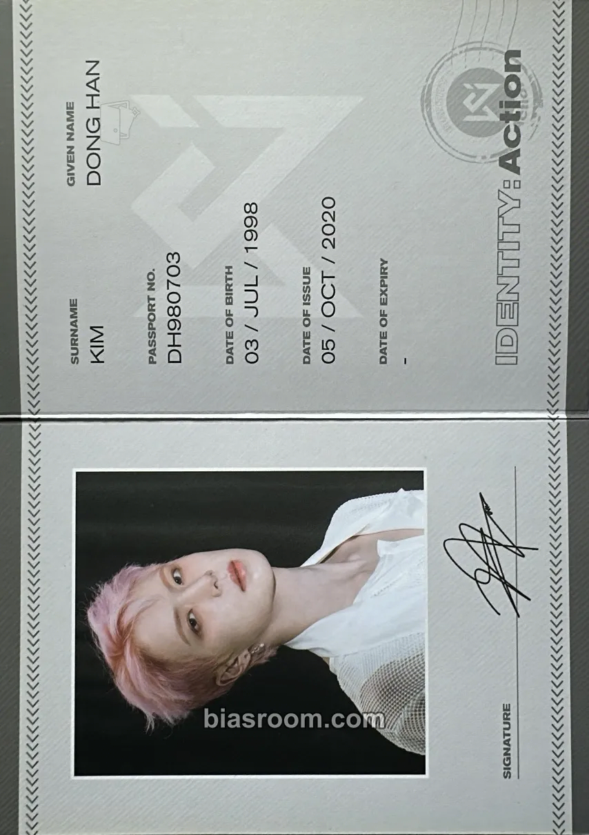 Donghan IDENTITY : Action Photocard - WEi - WEi K-pop photocard