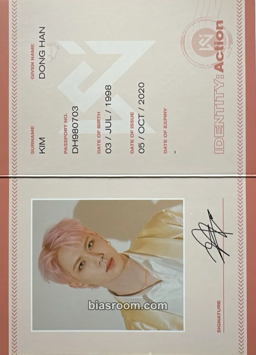 Donghan IDENTITY : Action Photocard - WEi - WEi K-pop photocard