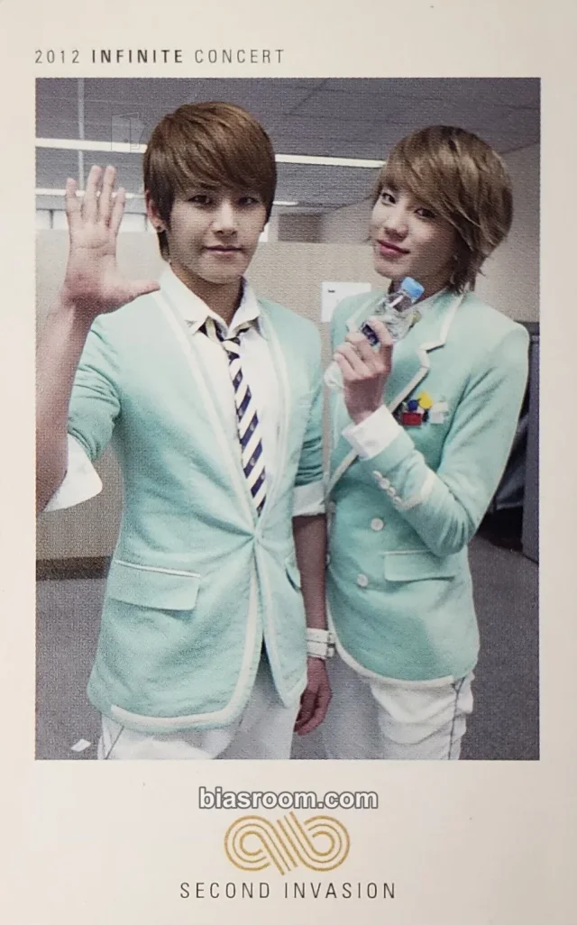 INFINITE - Sungjong & Hoya - 2012 INFINITE CONCERT <Second Invasion Evolution> Event merch photocard photocard set