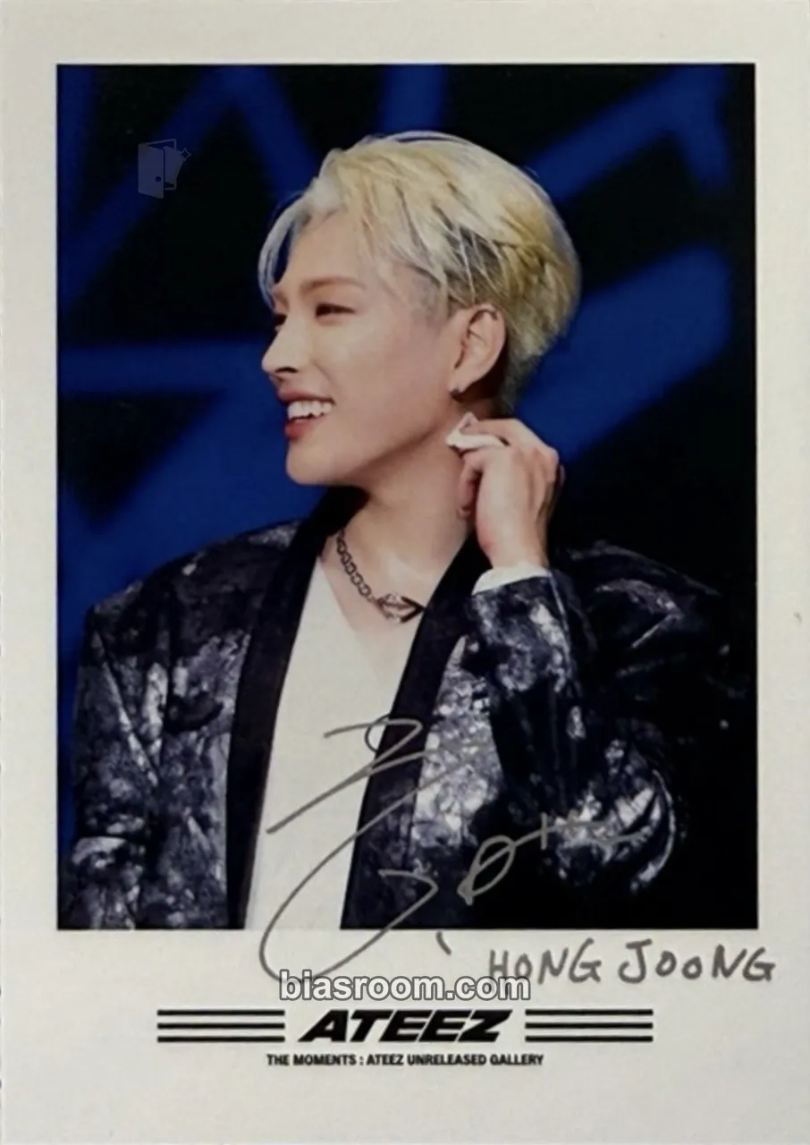 Hongjoong ATEEZ THE MOMENTS : XYZ POP-UP Photocard - ATEEZ - ATEEZ K-pop photocard