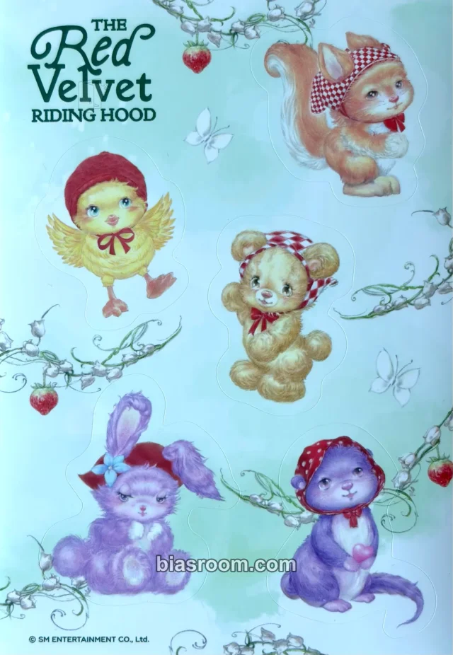 Red Velvet - Other kit inclusion season's greetings sticker sheet