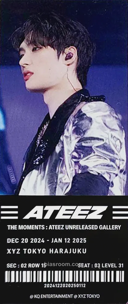 Mingi ATEEZ THE MOMENTS : XYZ POP-UP Photocard - ATEEZ - ATEEZ K-pop photocard