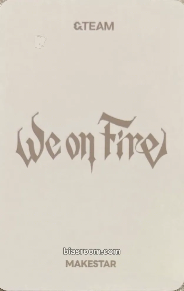 Harua We on Fire Photocard - &TEAM | Bias Room