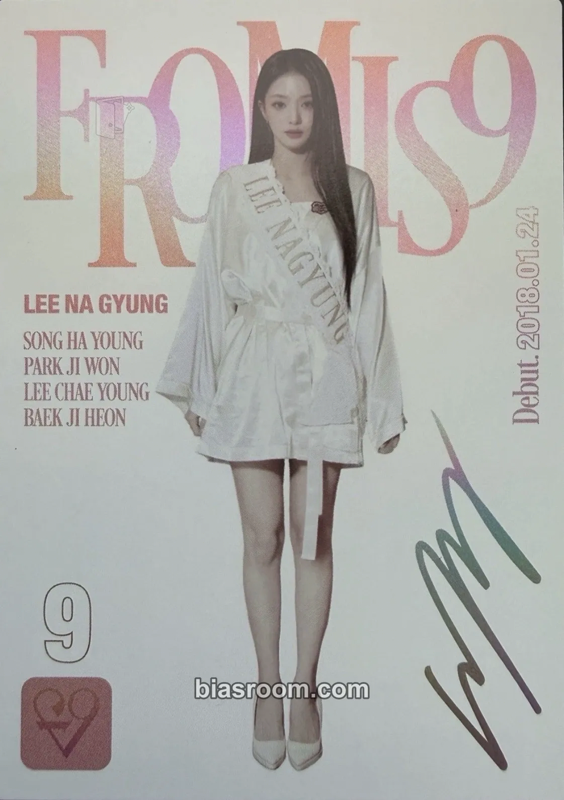 Nagyung Fromis_9 MIIMCA x TELECA Photocard - fromis_9 - fromis_9 K-pop photocard