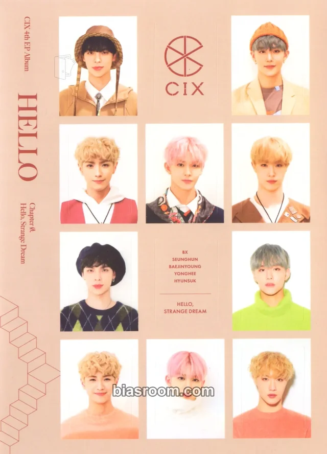 CIX - HELLO Chapter Ø. Hello, Strange Dream Album album inclusion sticker sheet hello version