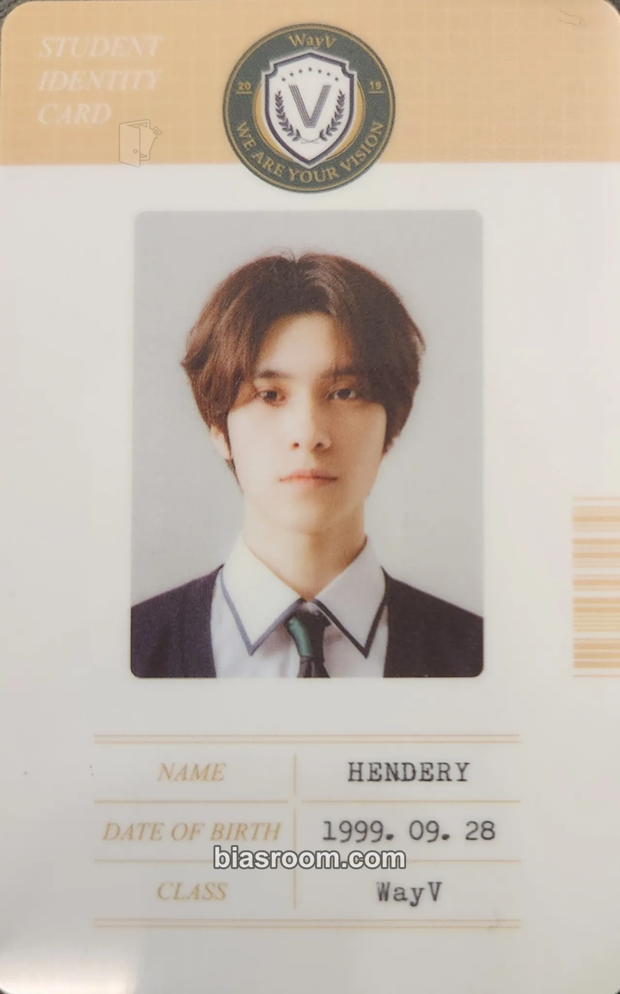 Hendery 2021 WayV Back to School Kit Photocard - WayV - WayV K-pop photocard
