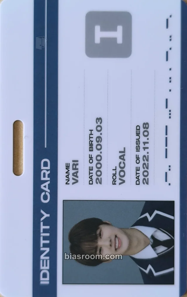 NINE.i - Vari - I (Part. 1) Album id card album photocard