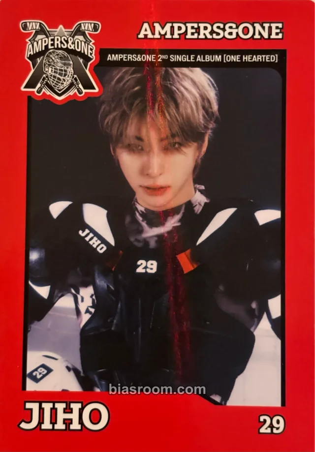 AMPERS&ONE - Jiho - ONE HEARTED Album heart version id card holographic (hologram) trading card