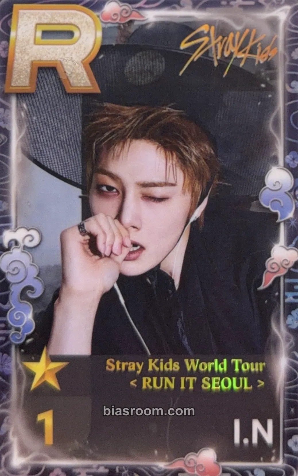 I.N RUN IT World Tour Photocard - Stray Kids - Stray Kids K-pop photocard