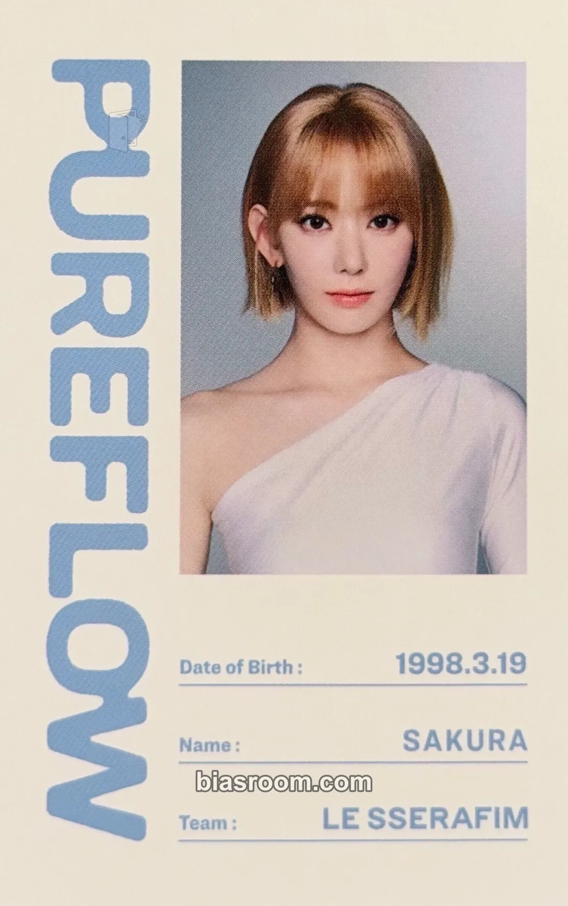Sakura Pureflow Tour (2026) Photocard - LE SSERAFIM - LE SSERAFIM K-pop photocard