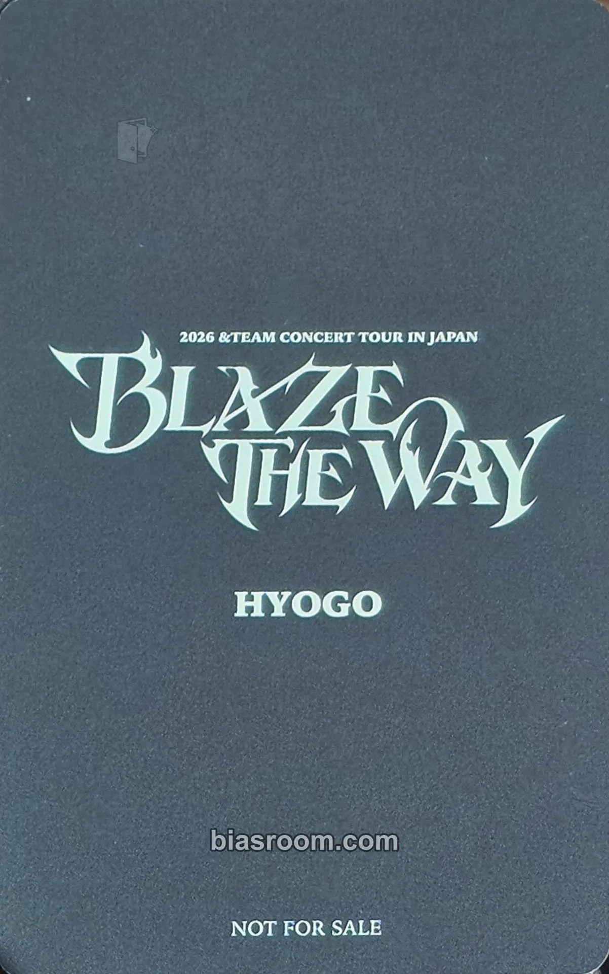 &TEAM HARUA BLAZE THE WAY 直筆サイン入り Harua 2026 &TEAM CONCERT TOUR 'BLAZE THE WAY' Photocard - &TEAM