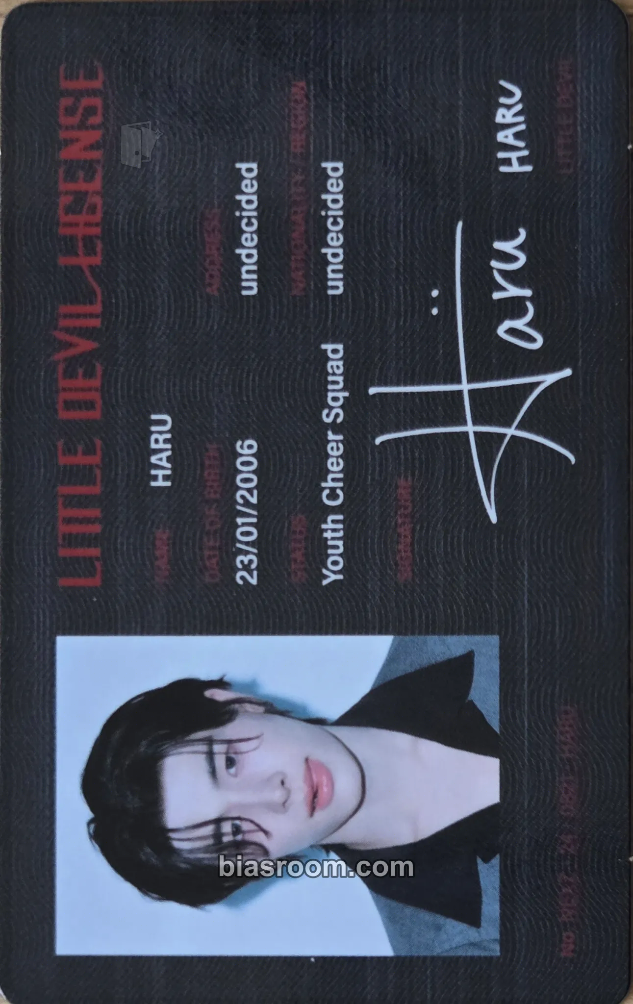 Haru Hellmate Photocard - NEXZ - NEXZ K-pop photocard