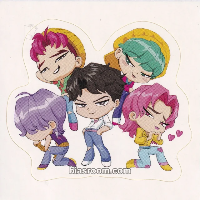 KPop Demon Hunters - Baby Saja & Romance Saja & Abby Saja - KPop Demon Hunters Anniversary Edition Album album inclusion sticker sticker set