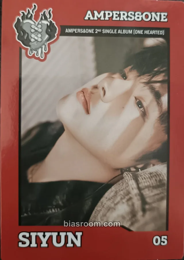 AMPERS&ONE - Siyun - ONE HEARTED Album holographic (hologram) trading card broken version id card