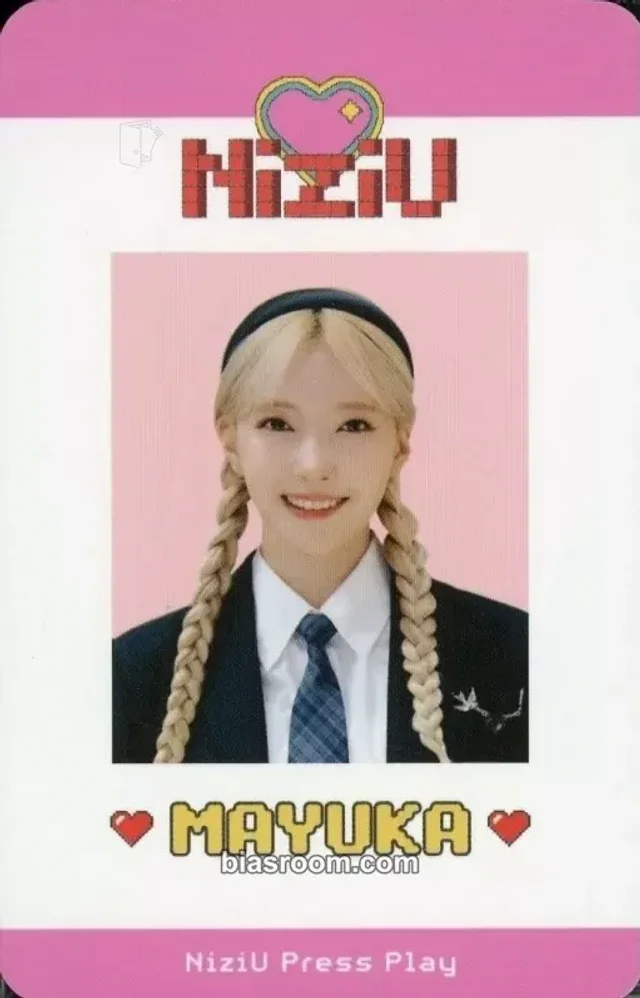 NiziU - Mayuka - Press Play Album merch photocard lanyard