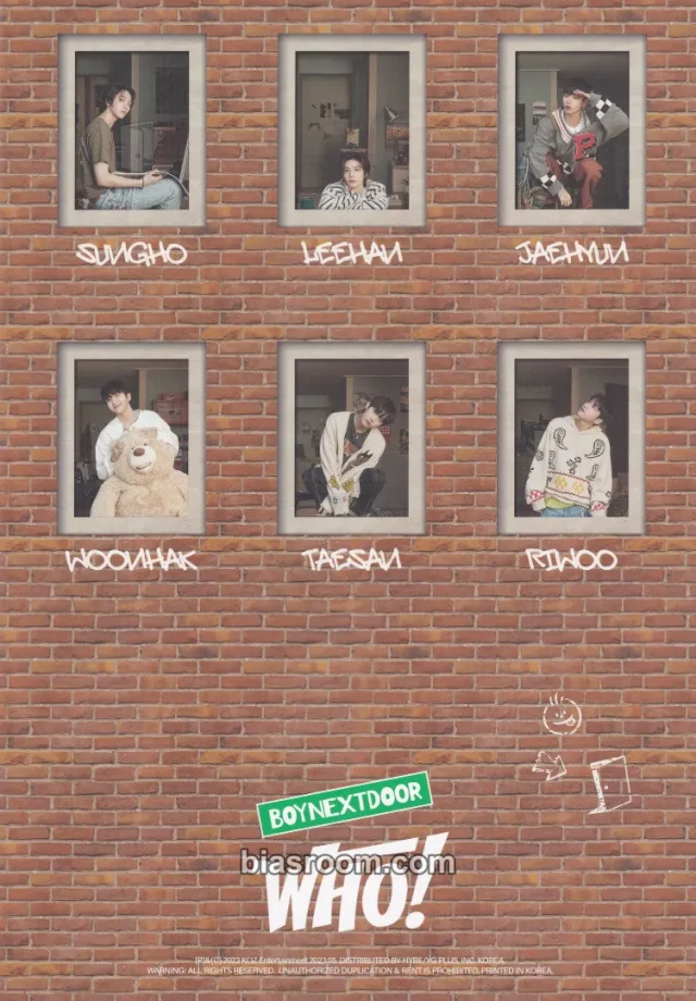 BOYNEXTDOOR - WHO! Album who version album inclusion postcard double-sided